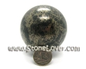Ball Black Tourmaline and Pyrite / หินทรงกลมแบร็คทัวร์มาลีน [130